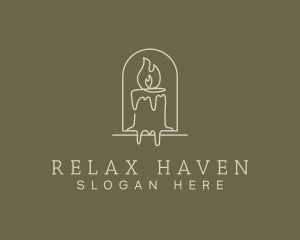 Relaxing Scented Candle logo design