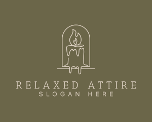 Relaxing Scented Candle logo design