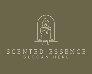 Incense - Relaxing Scented Candle logo design