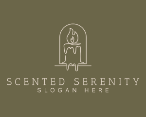Incense - Relaxing Scented Candle logo design