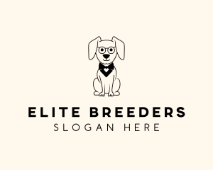 Cartoon Smart Dog logo design