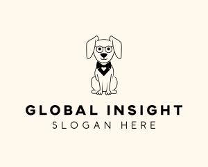 Animal Shelter - Cartoon Smart Dog logo design