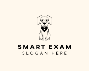 Cartoon Smart Dog logo design