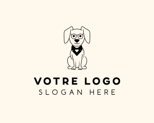 Cartoon - Cartoon Smart Dog logo design