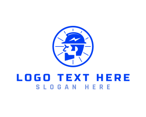 Helmet - Electrician Handyman Repair logo design