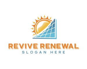 Renewable Solar Panel  logo design