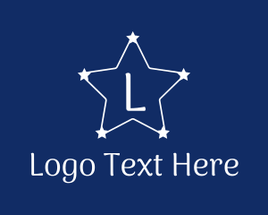 Letter Mark - Constellation  Star Letter logo design