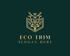 Botanical Eco Book logo design