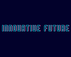 Future - Pixel Neon Software logo design