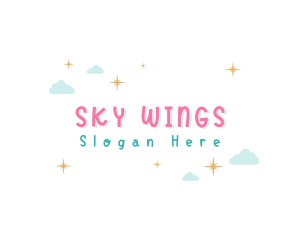 Starry Cloud Sky logo design