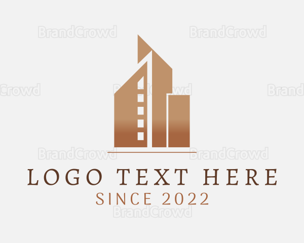 Corporate Building Real Estate Logo