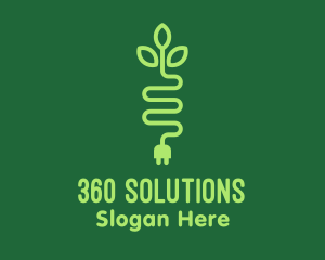 Green Eco Plug logo design