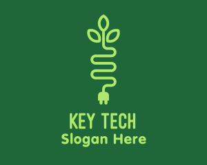 Green Eco Plug logo design