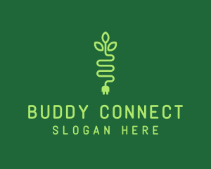 Green Eco Plug logo design