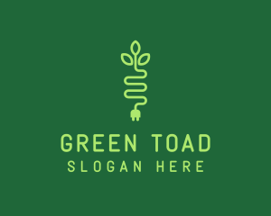 Green Eco Plug logo design