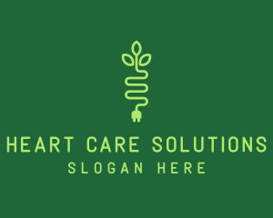 Green Eco Plug logo design