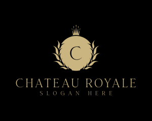 Royal Crown Wreath logo design