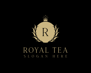 Royal Crown Wreath logo design