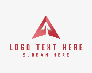 Logistic - Modern Arrow Up Letter A logo design