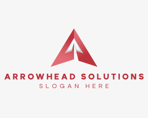 Modern Arrow Up Letter A logo design