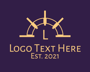 Navigation - Gold Navigation Letter logo design