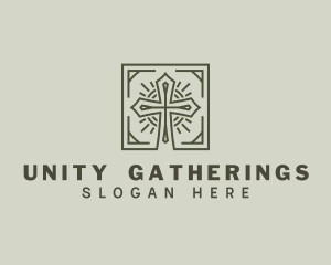 Congregation - Sacred Church Cross logo design