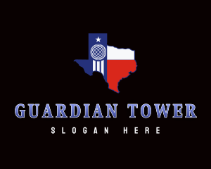 Texas Map Tower   logo design