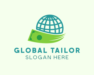 Global Money Currency logo design