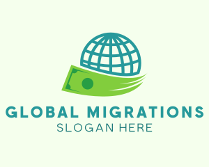 Global Money Currency logo design