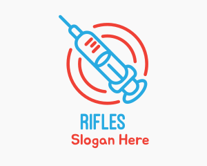 Health Vaccine Syringe Logo