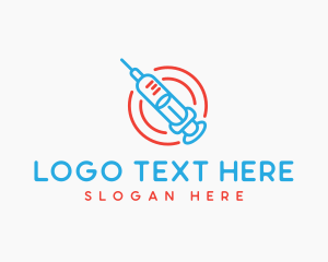Drugs - Health Vaccine Syringe logo design