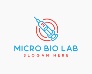 Health Vaccine Syringe logo design