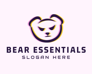 Bear - Bear Gaming Glitch logo design