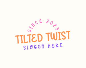 Tilted - Kiddie Playful Party logo design