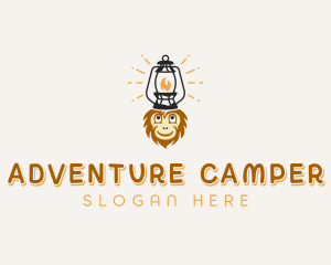 Camper - Monkey Lantern Camper logo design