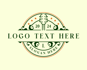 Musical Instrument - Guitar Musical Instrument logo design