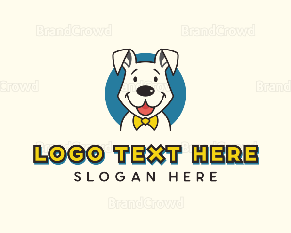 Grooming Dog Puppy Logo