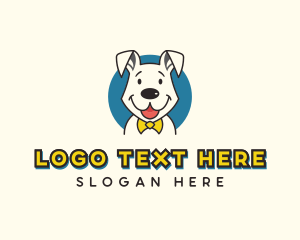 Dog Bone - Grooming Dog Puppy logo design