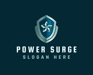 Force - Security Star Shield logo design