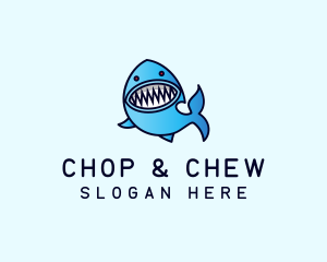 Teeth - Scary Shark Teeth logo design