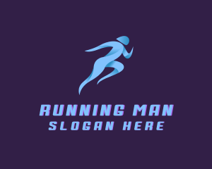 Running Marathon Sports logo design