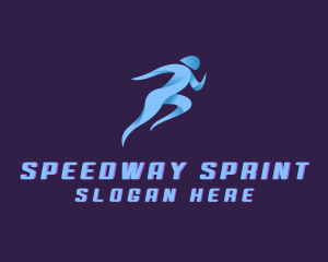 Running Marathon Sports logo design