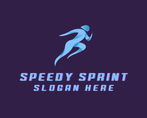 Running Marathon Sports logo design