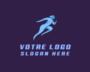League - Running Marathon Sports logo design