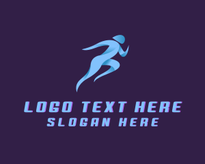 Jogging - Running Marathon Sports logo design