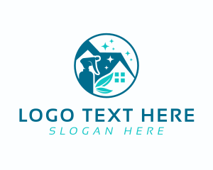 Sprayer - Home Roof Clean logo design