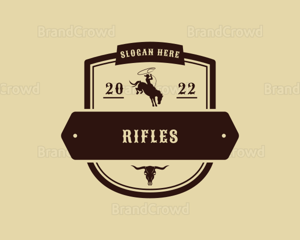 Western Cowboy Rodeo Logo