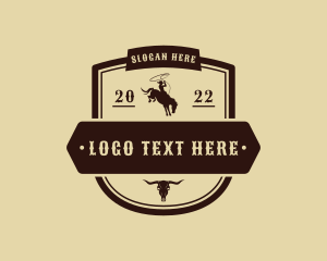 Hunter - Western Cowboy Rodeo logo design