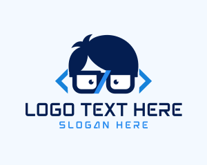 Geek - Coding Geek Programmer logo design