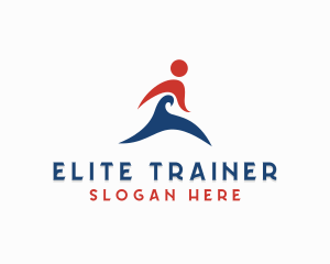 Marathon Runner Athlete  logo design